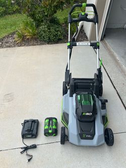 Ego Self Propelled 21in mower + Battery and Charger