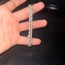 925 Sterling Silver Chino Link Braclet 8 Inch