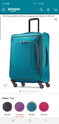 4 Kix Expandable Softside Luggage with Spinner Wheels