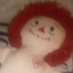 Vintage Raggedy Ann Doll  And Antique Hair Dryer 