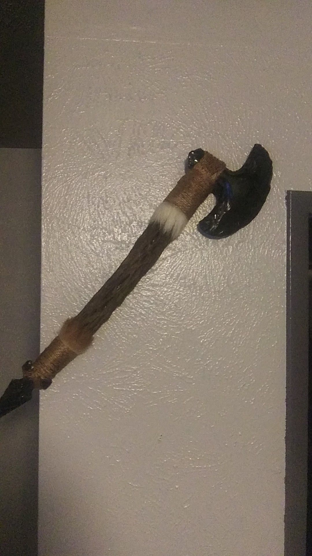 Native American Obsidian Tomahawk
