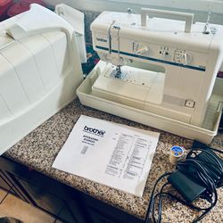 Brother VX-1020 Sewing Machine +Carry Case, Pedal, Manual, Stitch Width-Stitch Length +more Settings