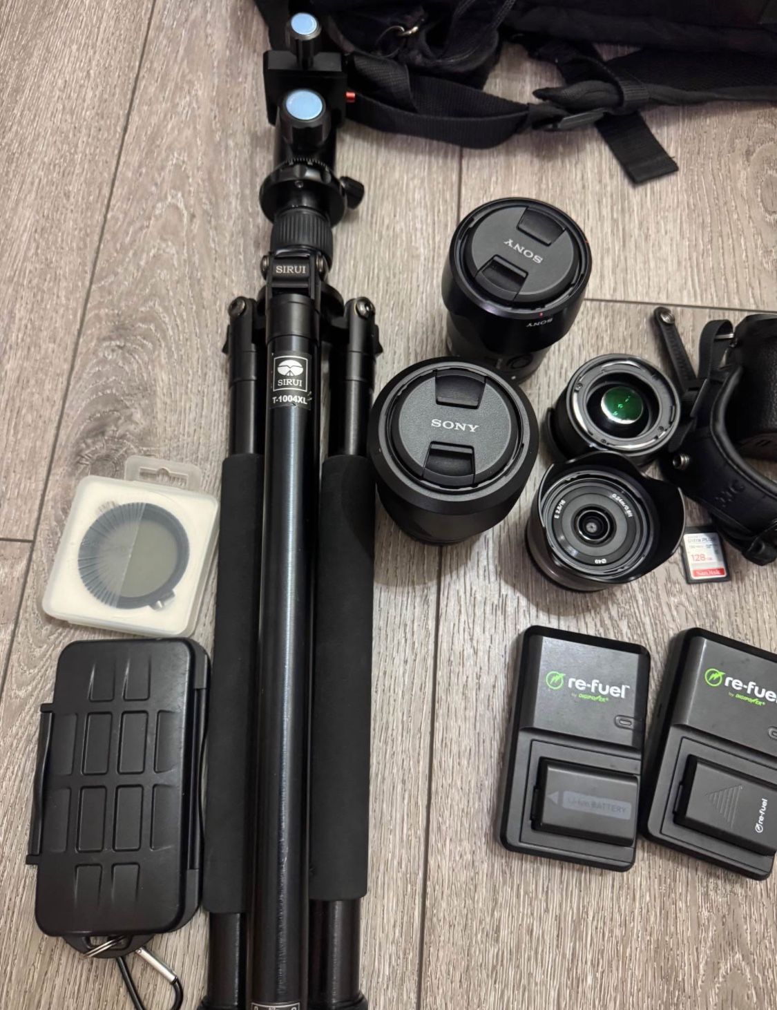 Sony Alpha a7II Mirrorless Digital Camera (ILCE-7M2) With multiple lenses and accessories