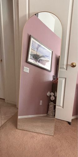 63.5” x 20.5” large stand up mirror.