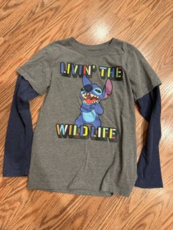 Boys Stitch Long Sleeve Shirt Size Medium 7/8