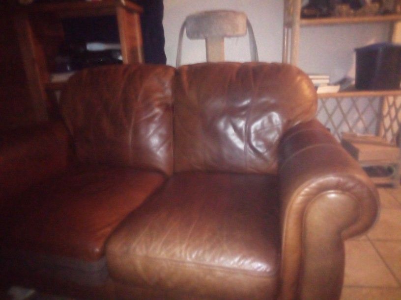 Leather Couch.