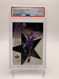 Kobe Bryant 2000 UD Pros & Prospects Star Command Insert #SC1 PSA 8