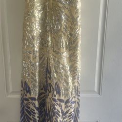 Silver / Royal Blue Dress