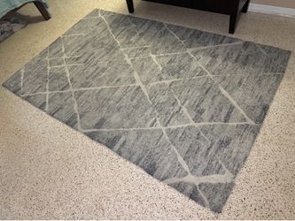 Gray Geometric Area Rug