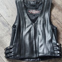 Leather And Textile Vests