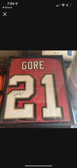 Framed Frank Gore Jersey Auto 