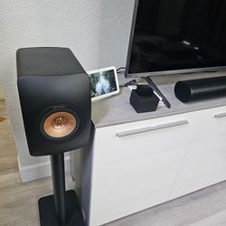Kef Ls II Wireless Speakers And Kef S2 Stands