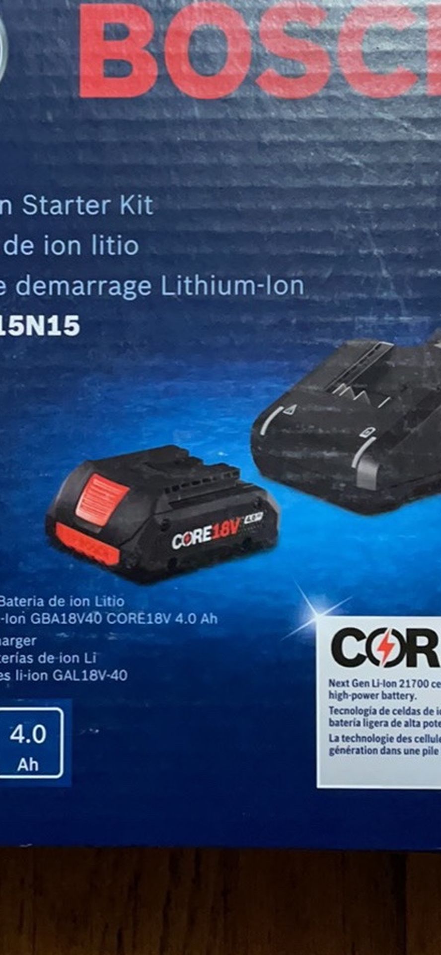 Bosch Battery And Charger Starter Kit