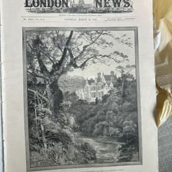 Beautiful Antique The Illustrated London News March 10, 1888