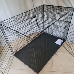 Brand New 48" Xxl'XXL Dog Crate  Up To 125 Lbs 2 Doors With Tray $100  Folding Dog Cage Animal Kennel Jaula De Mascota Puppy Training Kennel