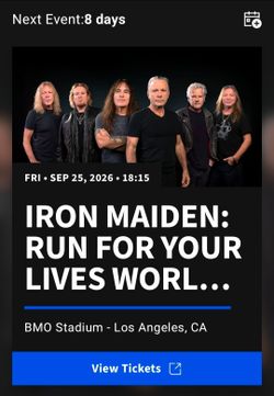 Iron Maiden PIT FRIDAY 09/25