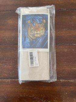 Tiger in Leaves - Acrylic Paint by Number