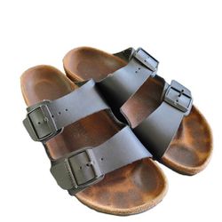Birkenstock Black Leather Upper Sandals