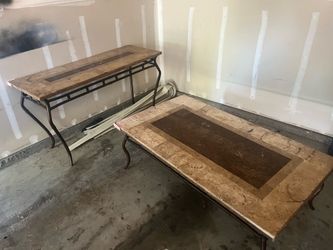 Granite Marble Coffee Table and Console Runner Table