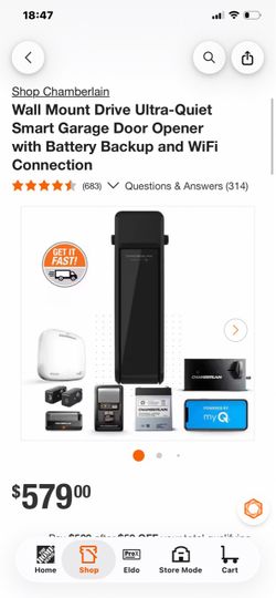 Brand new wall mounted garage opener