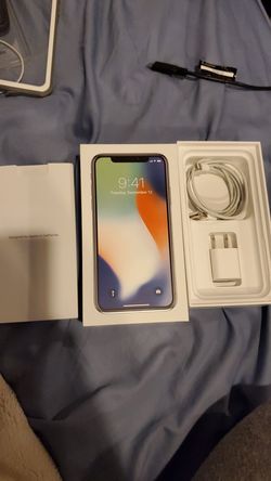 iPhone X box and charger