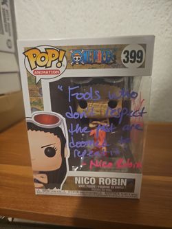 One piece nico robin signed