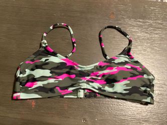 camo bathing suit top