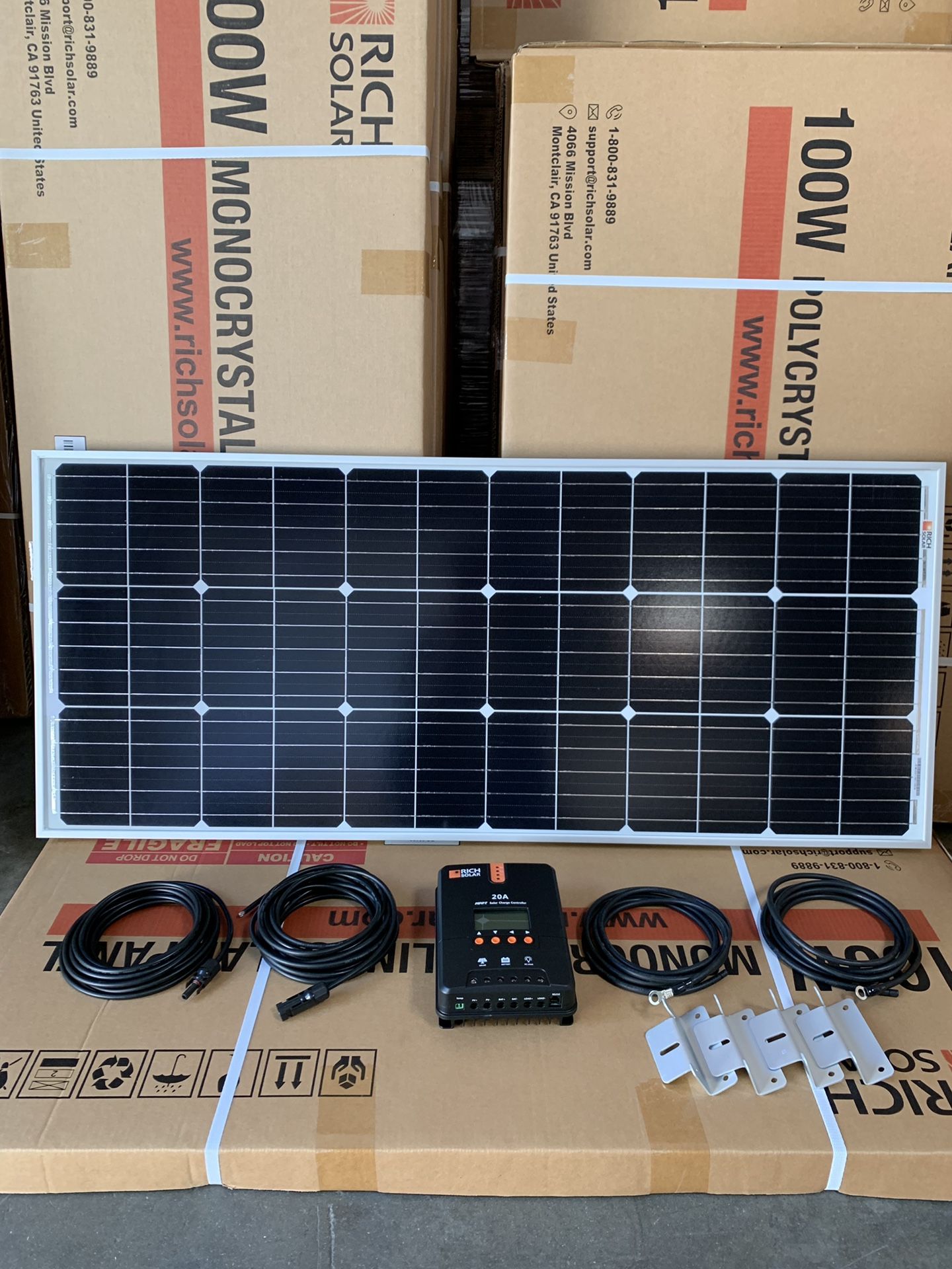 RICH SOLAR 100 watt solar kits monocrystalline