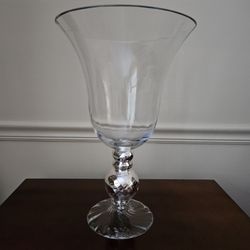 Glass Hurricane Candle Holder 