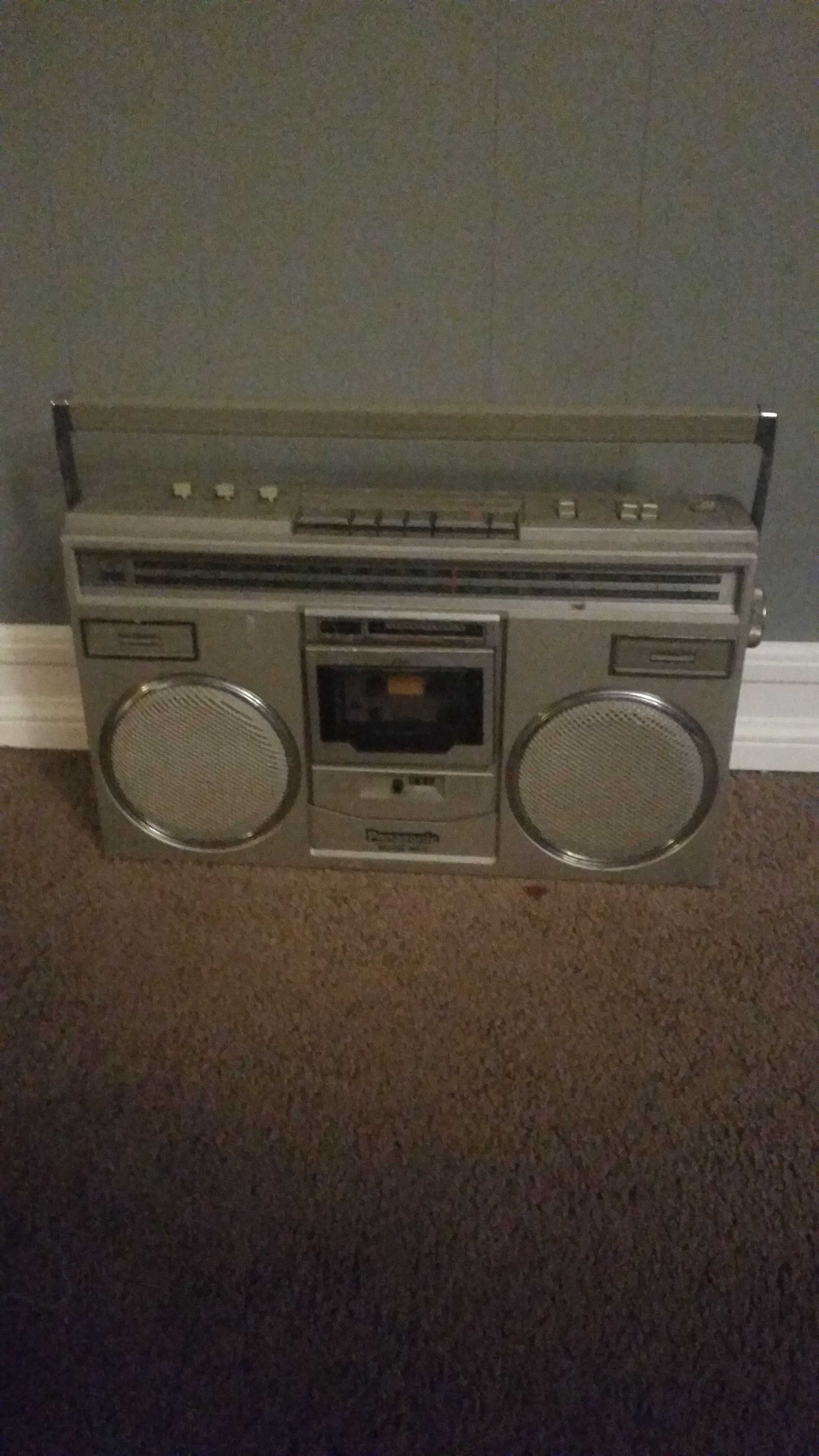 Vtg Panasonic Platinum Series RX- 5100 Am/Fm Radio/Tape Player Boombox Works Vintage