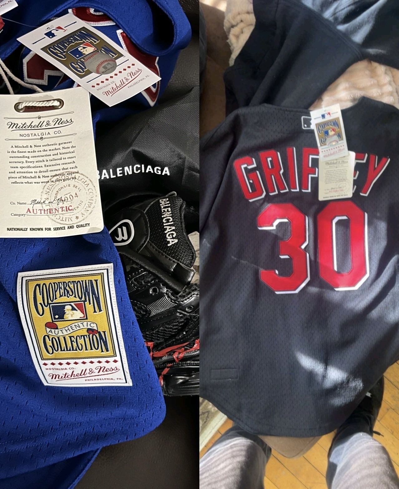 Balenciaga Shoes,bag,and Ken Griffey And Vladimir Guerrero Jersey