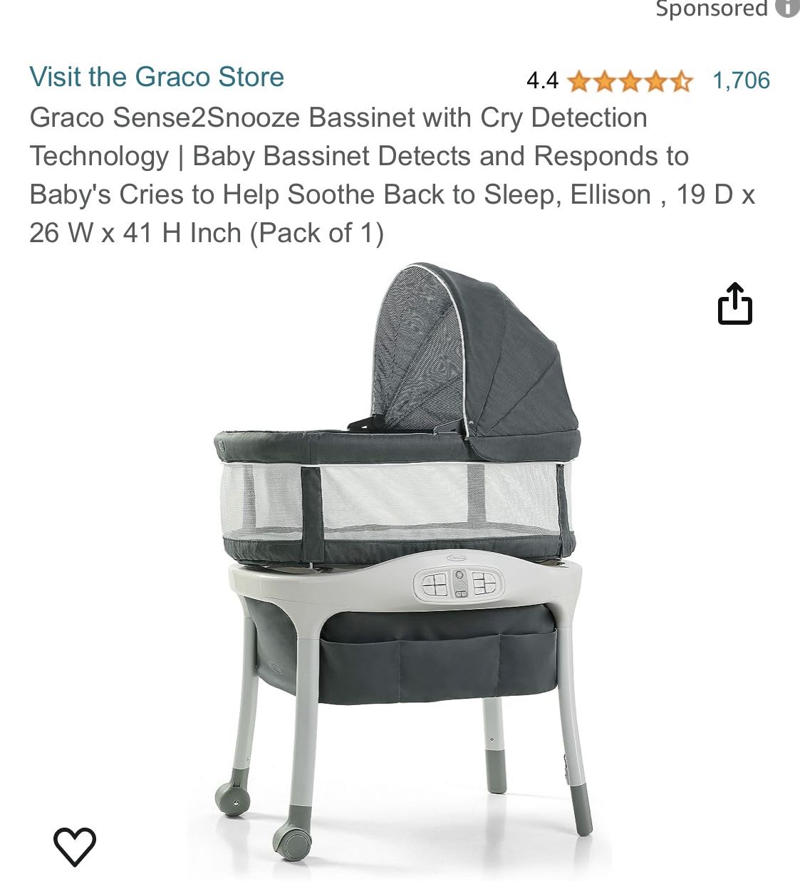 Graco Sense To Soothe Bassinet And Rocker