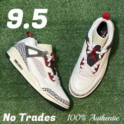 Size 9.5 Air Jordan Spizike Low “Sail/Varsity Red/Anthracite/Coconut Milk” 🥥
