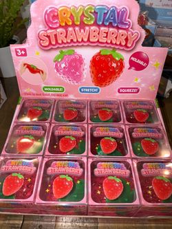 Coconut oil strawberries 🍓 $8 each , sugar squishy $5 each, coconut oil butter $10 each