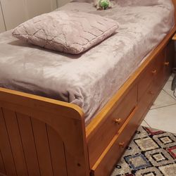 Twin Size Bed Frame With Mattress Soft Cloud Premium