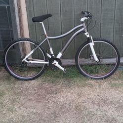 Bicycle Aluminum frame. Front shocks. Disk Brakes, For Mountain, Roads or Trails. In Great condition