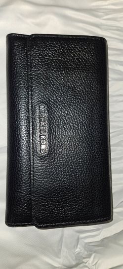Michael Kors Black Pebbled Leather Wallet