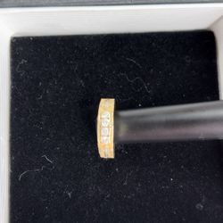 14K Gold Cross Ring 