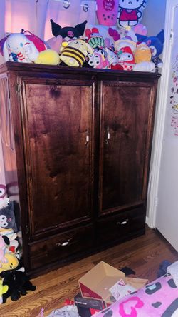 5ft Solid Wood Closet