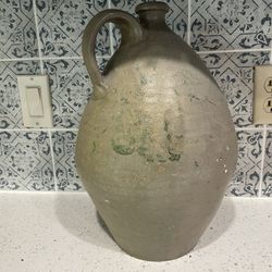 Clay Water jug Primitive Decor 