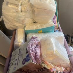 Newborn & 0-3 Month Girl Clothes & Bassinet