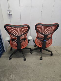 $350 each Herman Miller Mirra 2 Office Chairs