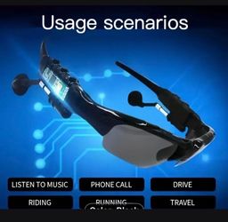 Bluetooth Sunglasses with Built-In Earbuds
