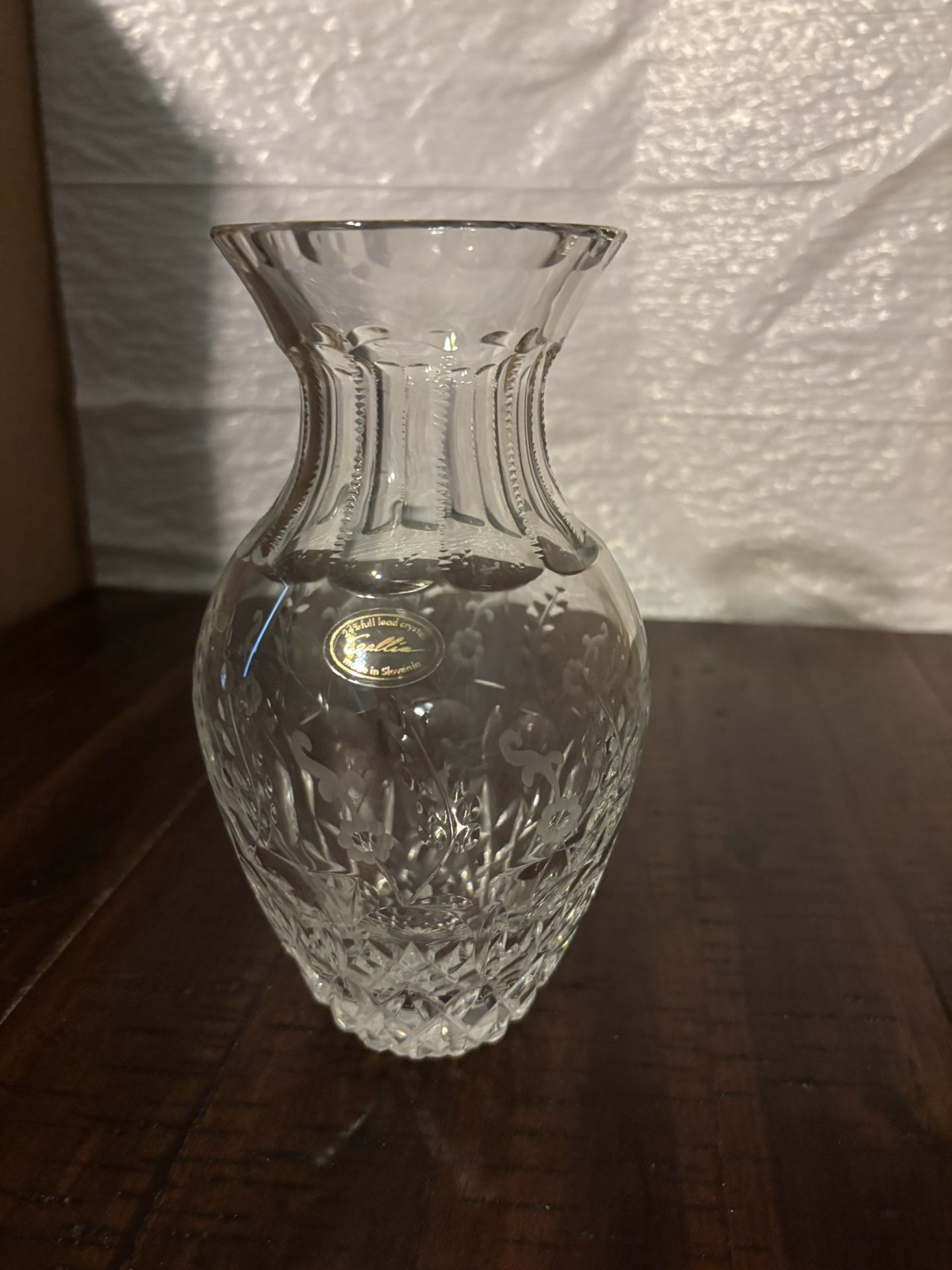 24% Fully Lead Crystal Vase (medium)