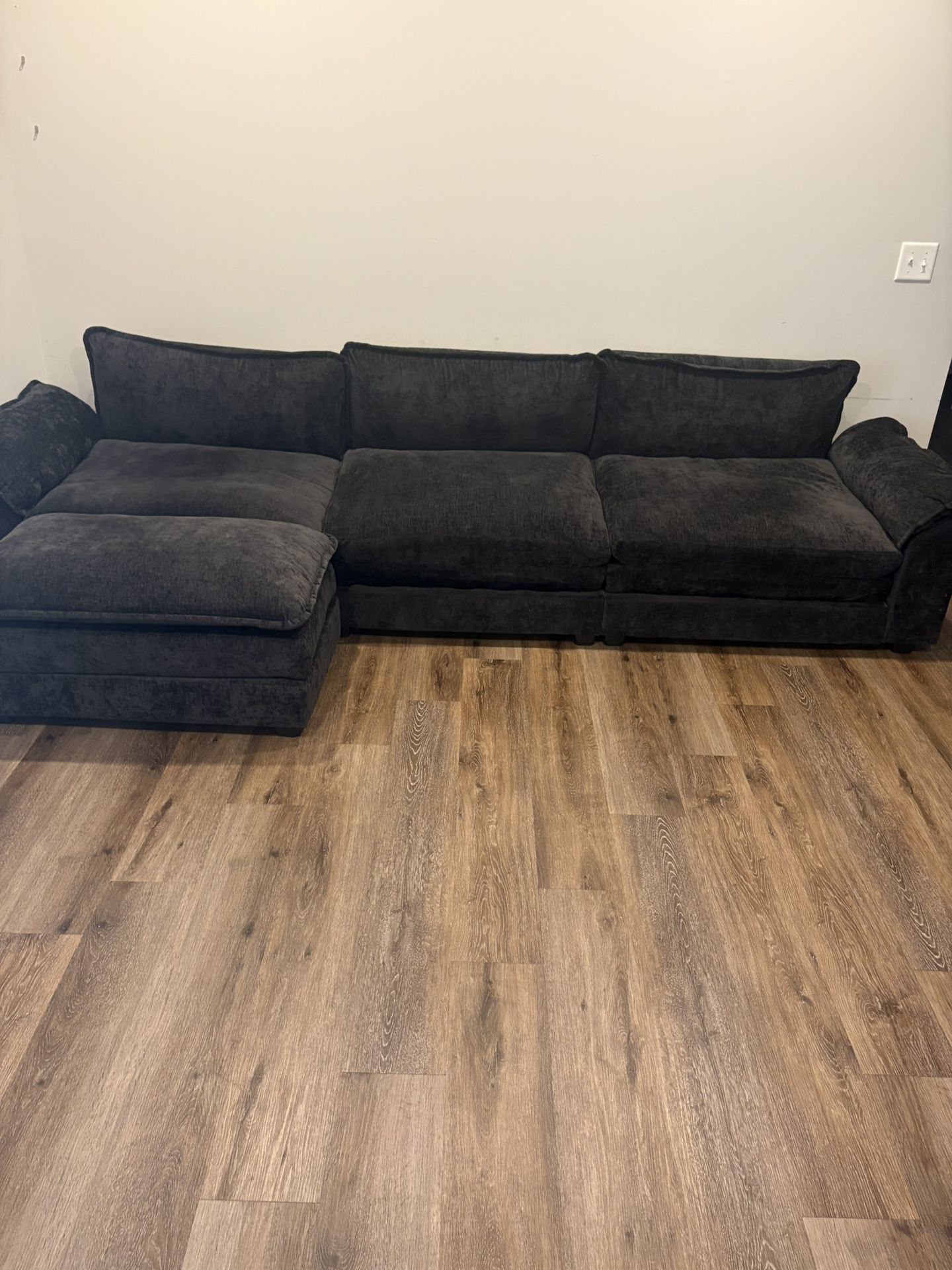 All Black Sectional Sofa