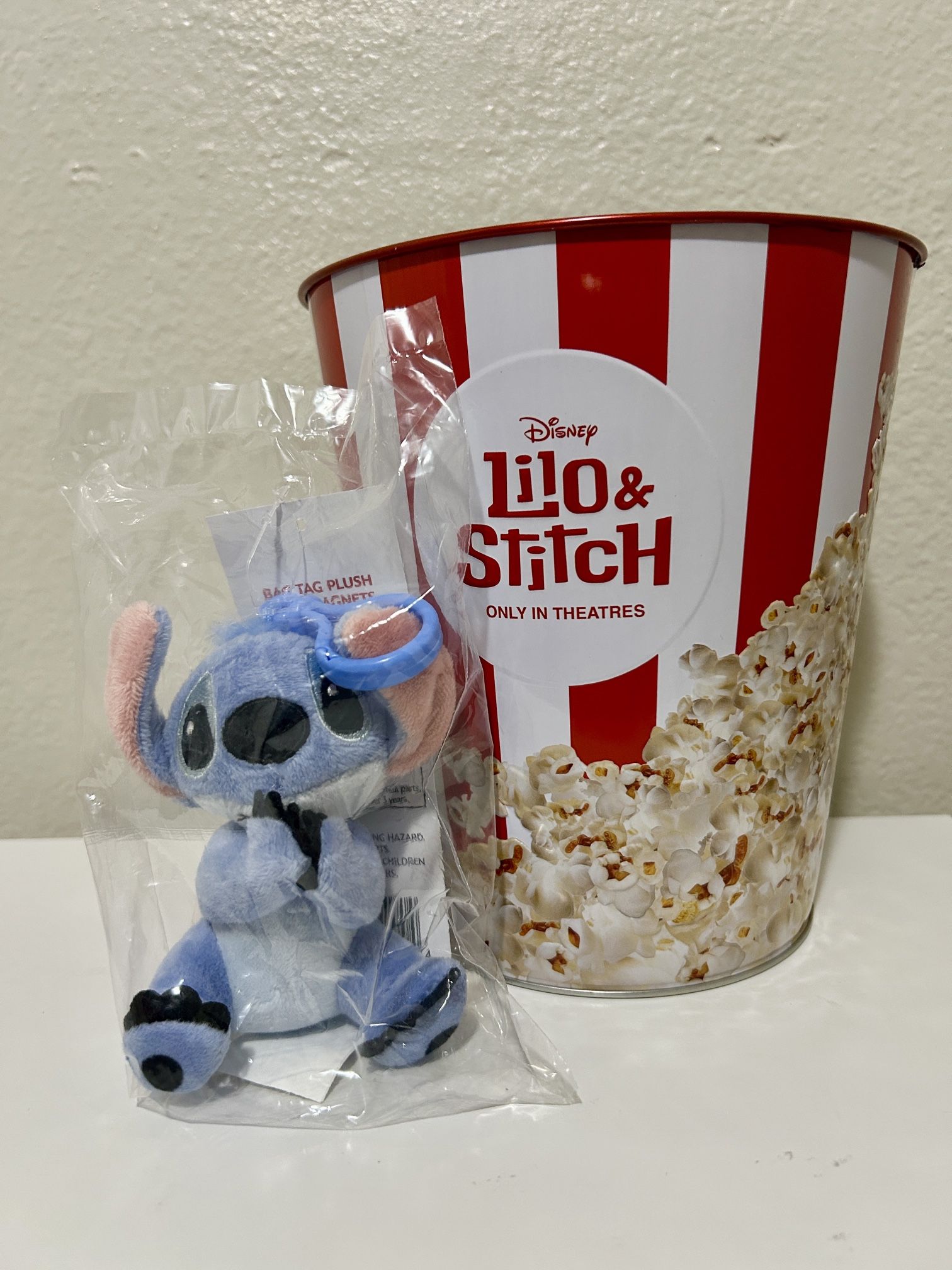 Lilo And Stitch Movie Popcorn Bucket + Clip Cinemark / 1 Available