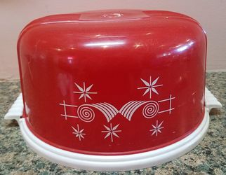 1950s Plastic Cake Carrier