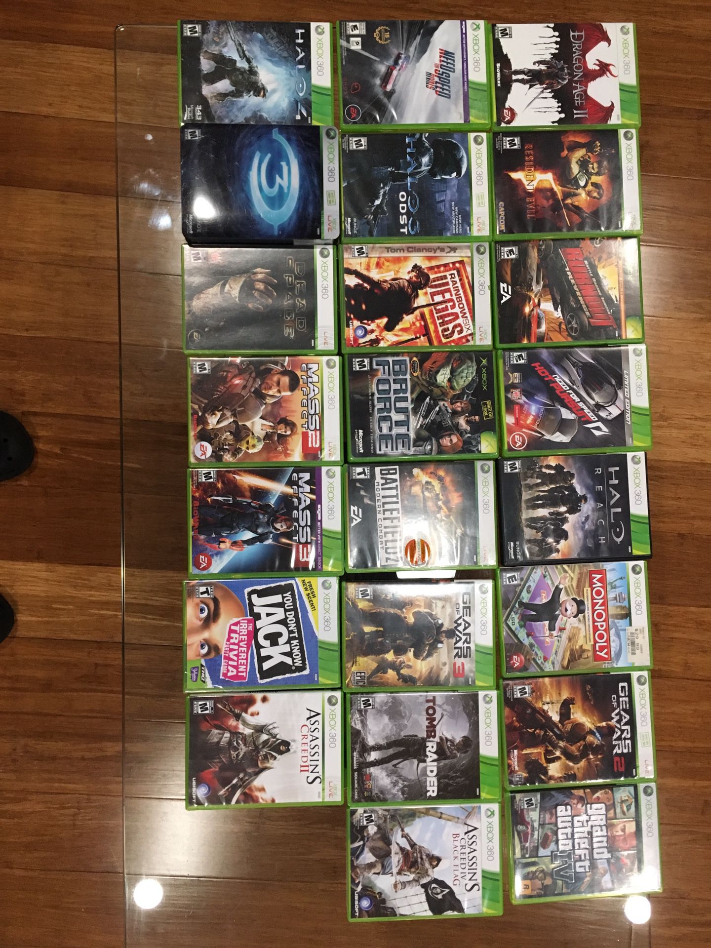 X-box 360 games. $5 each game. $50 for all 23 games.