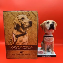 Vegas Golden Knights Maverick K9 Team Dog Bobblehead NIB Game Of 11/17/24 SGA