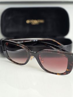 **NEW IN CASE** COACH SUNGLASSES (HC8352) DARK TORTOISE w/ BROWN & VIOLET GRADIENT LENSES